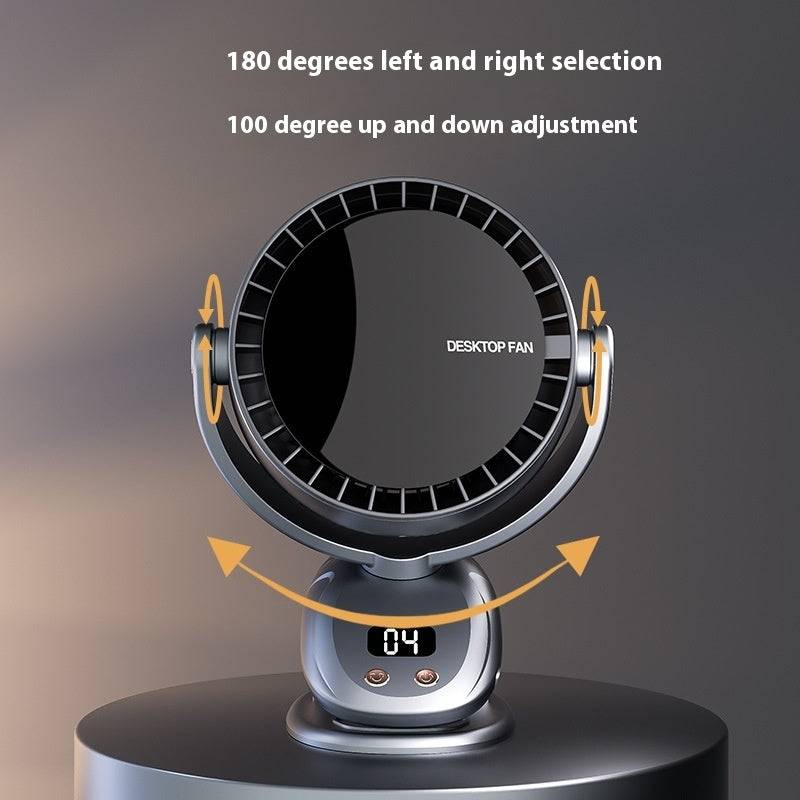 Shaking Head USB Multi-function Bladeless Fan