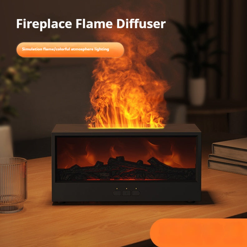 3D Simulated Fireplace Flame