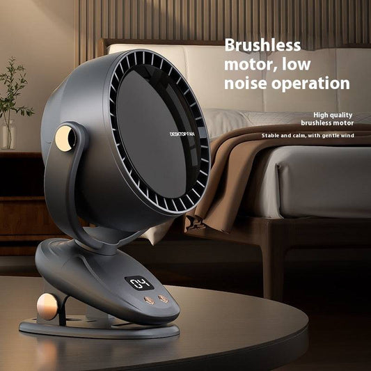 Shaking Head USB Multi-function Bladeless Fan


