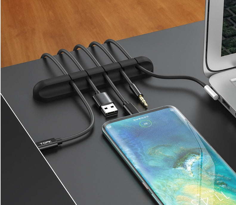 Silicone USB Cable Winder Desktop Cable
