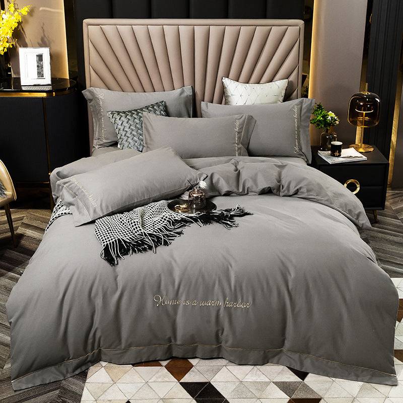 Bedding with a brushed finish