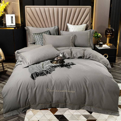 Bedding with a brushed finish