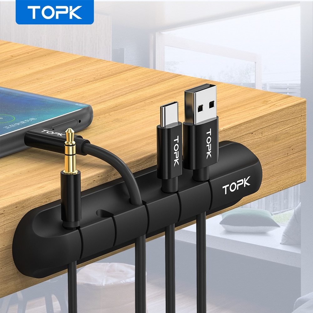 Silicone USB Cable Winder Desktop Cable