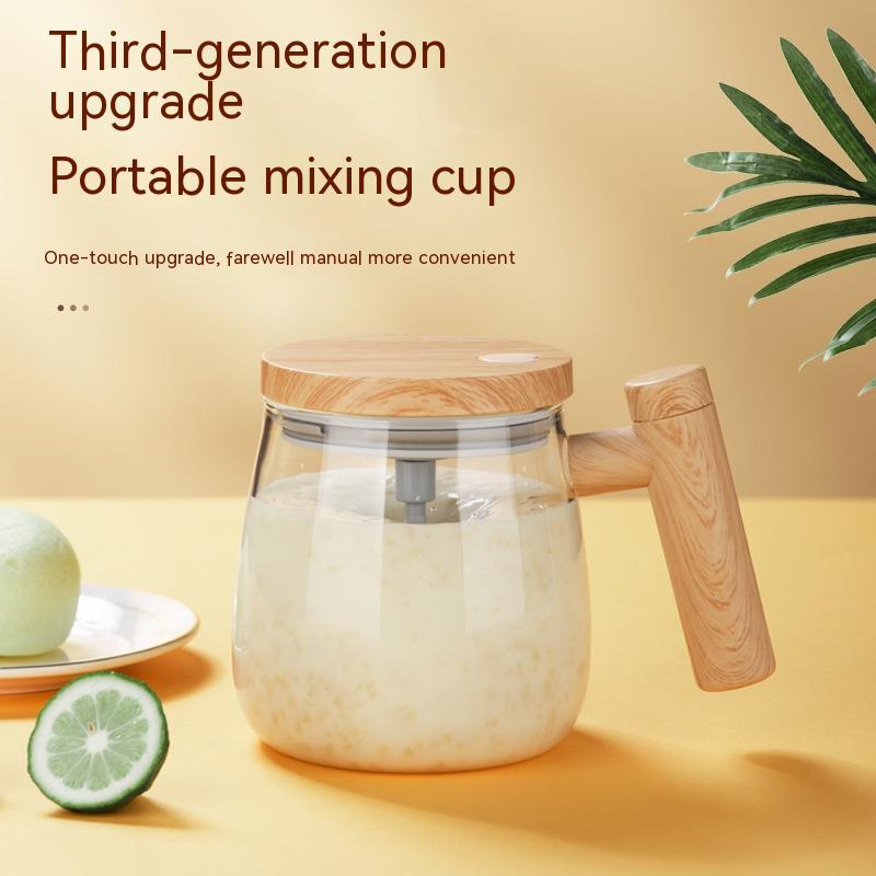 400ML Self Stirring Coffee Mug  Electric Mixing Glass Coffee  Kitchen Gadgets