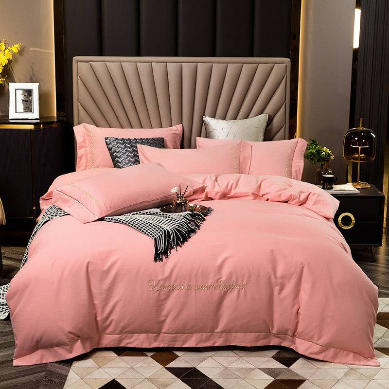 Bedding with a brushed finish
