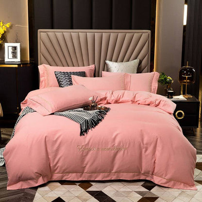 Bedding with a brushed finish