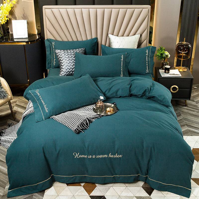Bedding with a brushed finish
