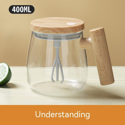 400ML Self Stirring Coffee Mug  Electric Mixing Glass Coffee  Kitchen Gadgets