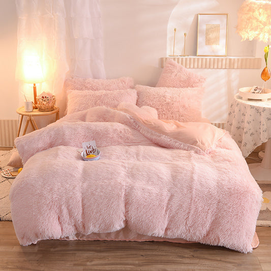 Luxury Thick Fleece Duvet Cover Warm