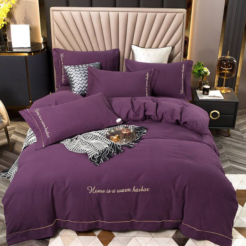 Bedding with a brushed finish