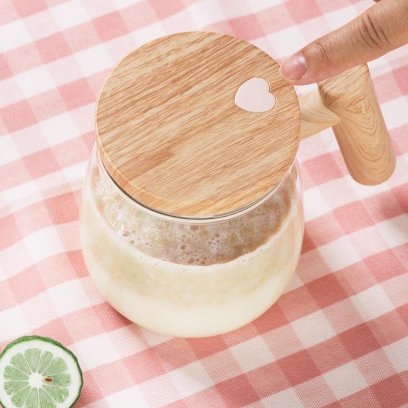400ML Self Stirring Coffee Mug  Electric Mixing Glass Coffee  Kitchen Gadgets