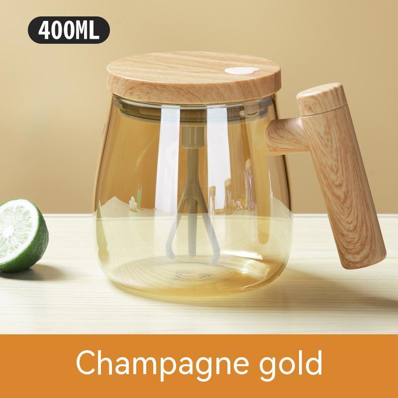 400ML Self Stirring Coffee Mug  Electric Mixing Glass Coffee  Kitchen Gadgets