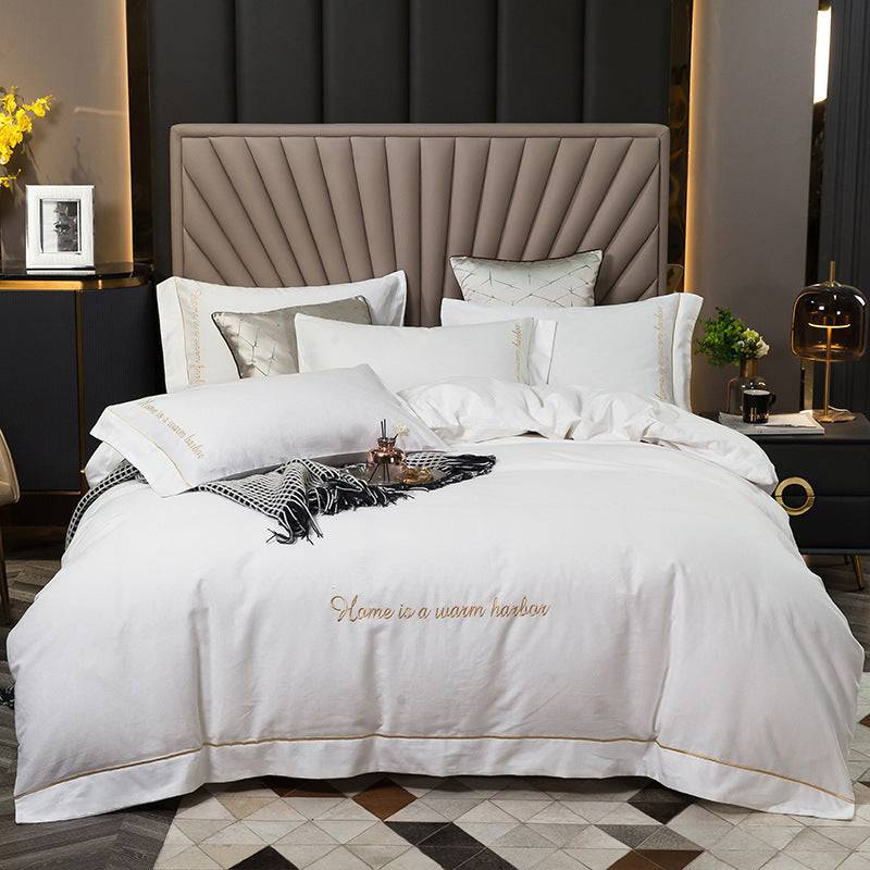 Bedding with a brushed finish