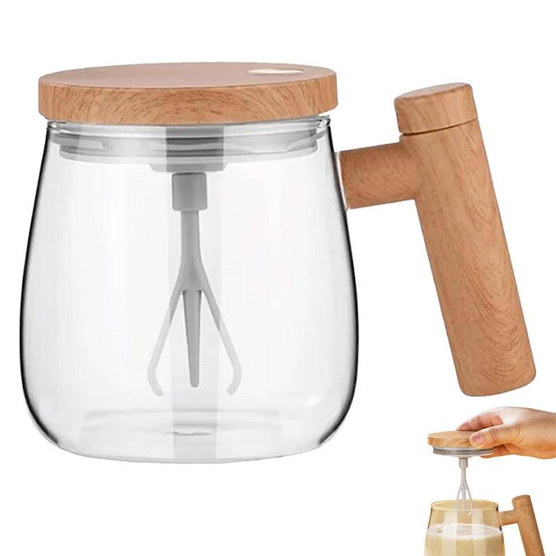400ML Self Stirring Coffee Mug  Electric Mixing Glass Coffee  Kitchen Gadgets
