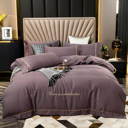 Bedding with a brushed finish