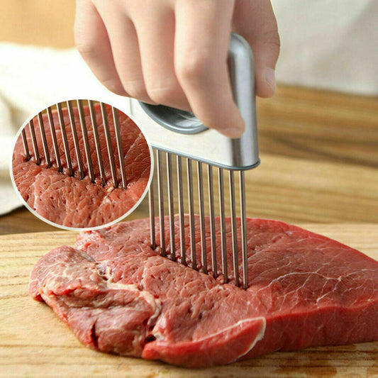 Onion Holder Slicer Vegetable  Stainless Steel Kitchen Gadget