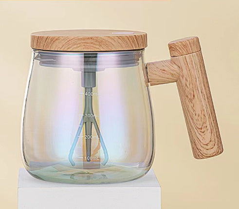 400ML Self Stirring Coffee Mug  Electric Mixing Glass Coffee  Kitchen Gadgets