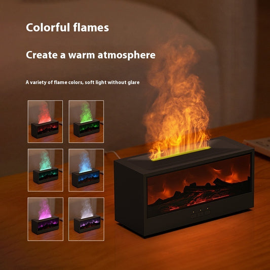 3D Simulated Fireplace Flame