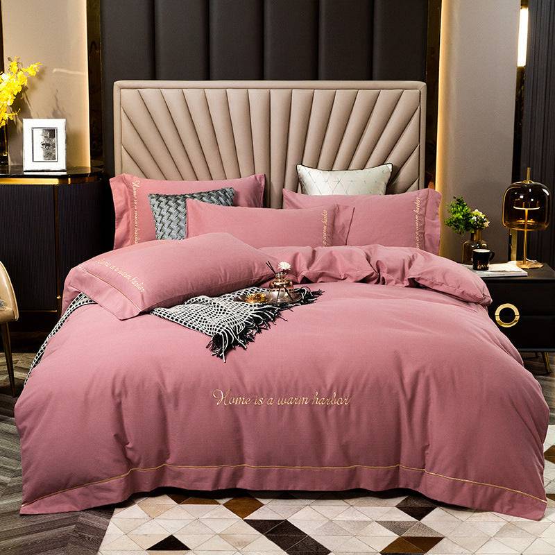 Bedding with a brushed finish