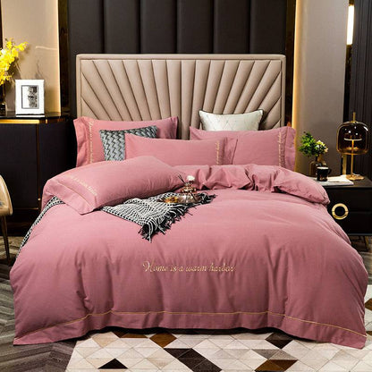 Bedding with a brushed finish