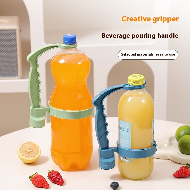 Adjustable Beverage Bottle Handle Holder for Kitchen Storage and Gadgets.