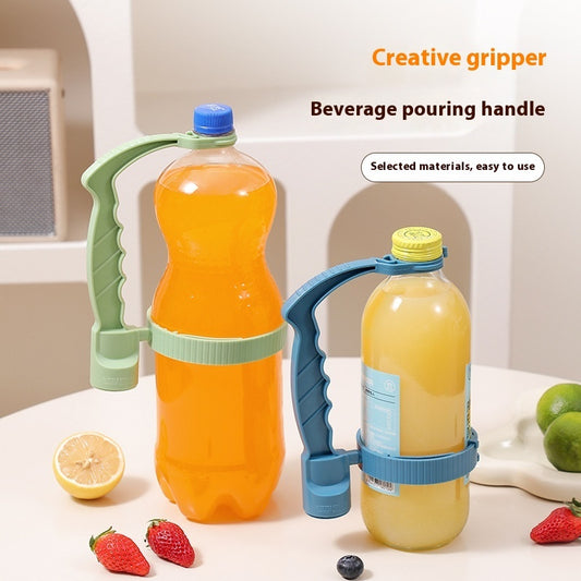 Adjustable Beverage Bottle Handle Holder for Kitchen Storage and Gadgets.
