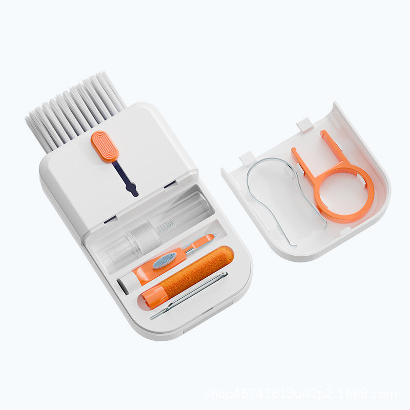 Portable 11-in-1 Multifunctional Cleaning Kit for Computer Keyboards Phone Screens, and Earphones