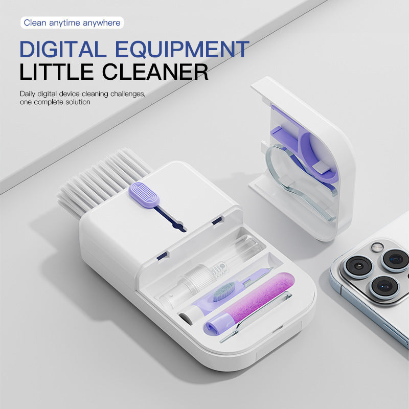 Portable 11-in-1 Multifunctional Cleaning Kit for Computer Keyboards Phone Screens, and Earphones