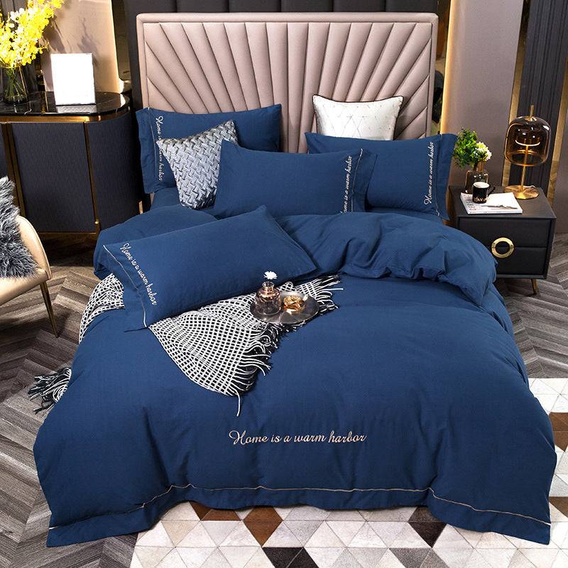 Bedding with a brushed finish