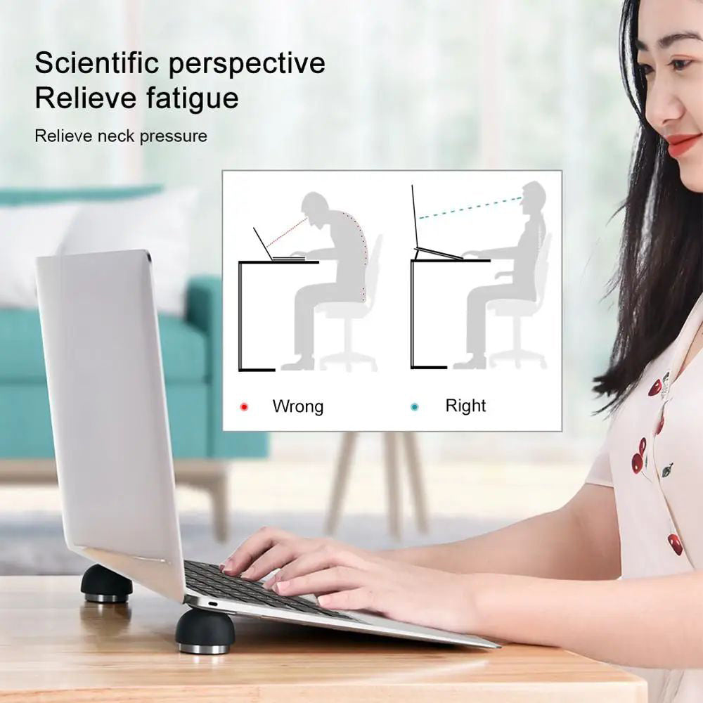 Aluminum Alloy Laptop Stand, Portable Invisible Mushroom