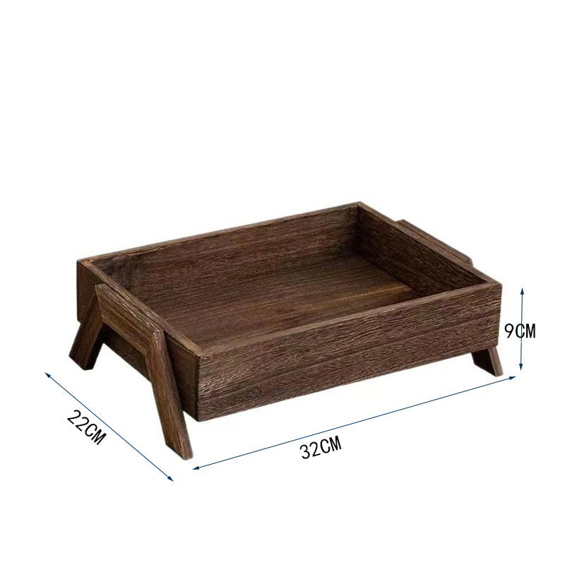 Solid Wood Rectangular Storage Tray