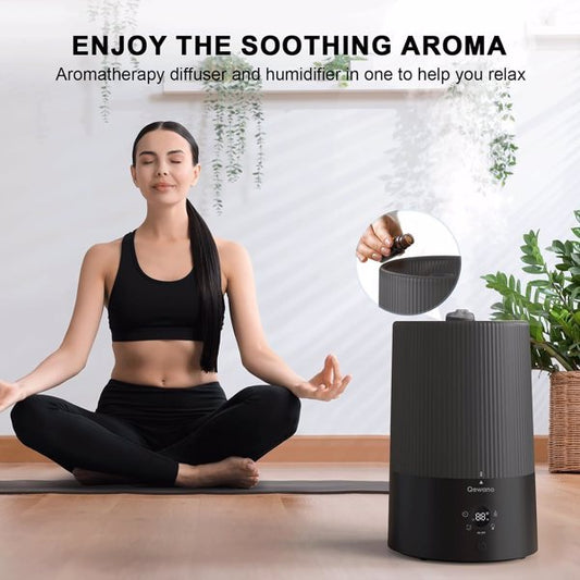4 Liter Top-water Ultrasonic Cold Mist Humidifier With Timed Night Light Function Can Be Added Directly To Essential Oils