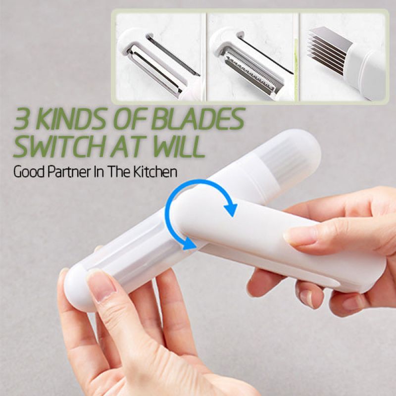 360 Rotating Stainless Steel Paring Knife For Peeling Shredding