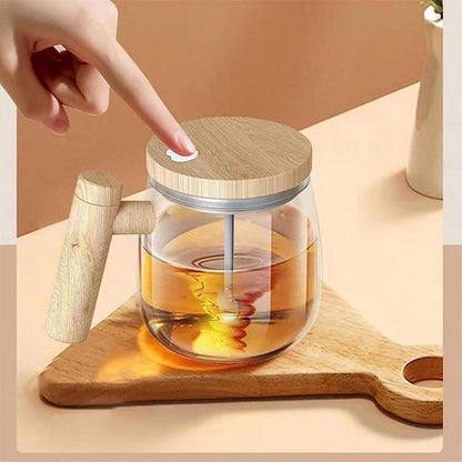 400ML Self Stirring Coffee Mug  Electric Mixing Glass Coffee  Kitchen Gadgets